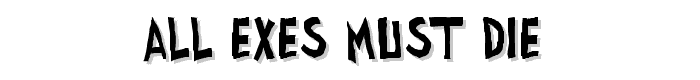 all exes must die_ font